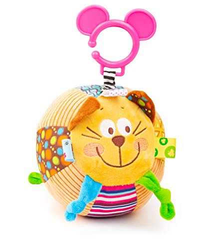 small foot Plüschball Katze, Motorikspielzeug für Babys zum Fühlen und Tasten, mit Rassel und Ringbefestigung, 11424, Mehrfarbig small foot Plüschball Katze, Motorikspielzeug für Babys zum Fühlen und Tasten, mit Rassel und Ringbefestigung, 11424, Mehrfarbig von Small Foot