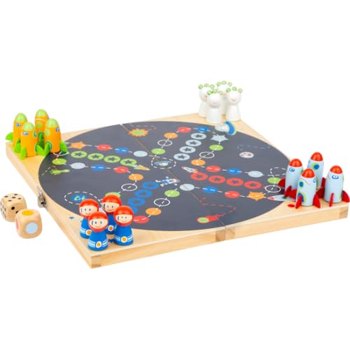 small foot Ludo "Space" aus Holz, Brettspiel in Klappbox, mit Farb-Würfel und Weltraumfiguren, ab 4 Jahren, 11452 small foot Ludo "Space" aus Holz, Brettspiel in Klappbox, mit Farb-Würfel und Weltraumfiguren, ab 4 Jahren, 11452 von Small Foot