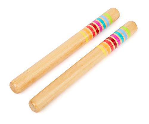 small foot Klangstäbe "Sound" aus Holz, Musikinstrument für Kinder, für Rhythmus- und Taktgefühl, ab 3 Jahren, 11496 von Small Foot