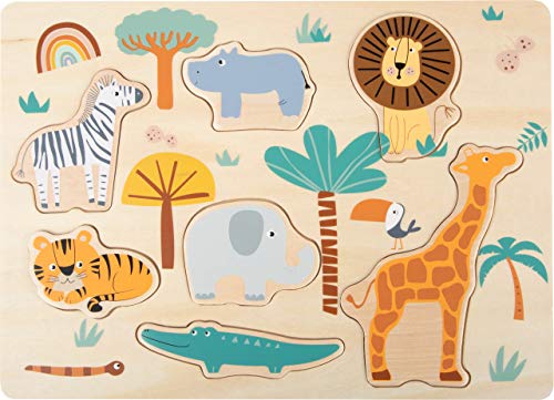 Small Foot Setzpuzzle Safari aus Holz, Sieben bunten Puzzleteilen, für Kleinkinder, 11701 Puzzles Small Foot Setzpuzzle Safari aus Holz, Sieben bunten Puzzleteilen, für Kleinkinder, 11701 Puzzles von Small Foot