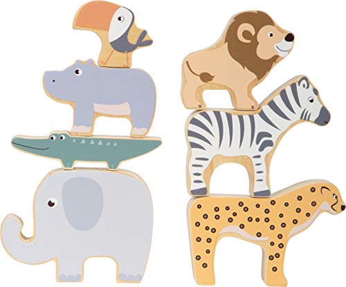 small foot Stapeltiere "Safari" Stapel-und Balancierspiel mit 7 Tierfiguren aus Holz, ab 1 Jahr, 11704 small foot Stapeltiere "Safari" Stapel-und Balancierspiel mit 7 Tierfiguren aus Holz, ab 1 Jahr, 11704 von Small Foot
