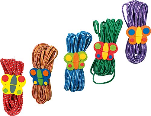 small foot Gummitwist Schmetterlinge, fördert Koordination, Geschicklichkeit und Fitness, 5er Set, ab 5 Jahren, 1814 von Small Foot