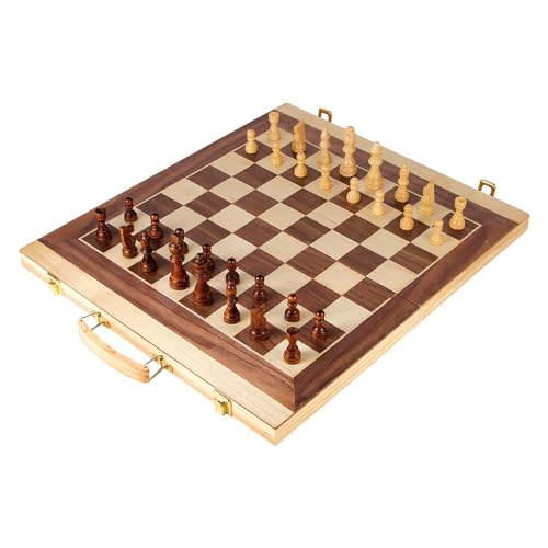 Small Foot Schach und Backgammon Koffer aus Holz, Konzentrationsspiele für Groß und Klein, ab 6 Jahren, 2853 von Small Foot