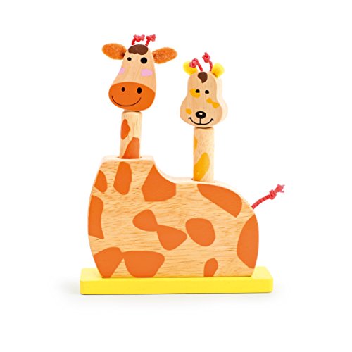 small foot 5853 Spring-Spiel Giraffenköpfe von Small Foot
