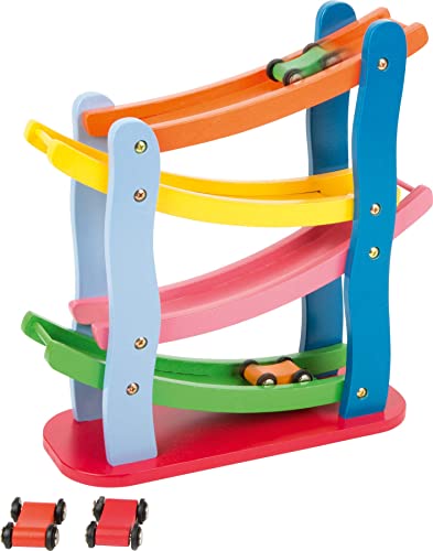 small foot Rennbahn im Kaskadenstil aus Holz, Etagen, mit Vier Holzautos, Bunt, ab 18 Monaten, 7558 Toys small foot Rennbahn im Kaskadenstil aus Holz, Etagen, mit Vier Holzautos, Bunt, ab 18 Monaten, 7558 Toys von Small Foot