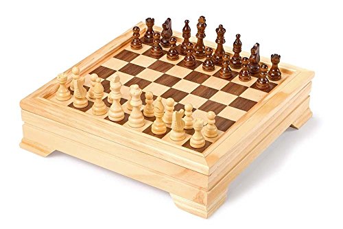 small foot 7580 Spiele-Set aus natürlichem Holz, fünf Gesellschaftsspiele in einem, Dame, Schach, Backgammon, UVM small foot 7580 Spiele-Set aus natürlichem Holz, fünf Gesellschaftsspiele in einem, Dame, Schach, Backgammon, UVM von Small Foot