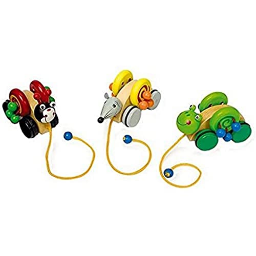 small foot 7607 Zieh-Tiere aus Holz im 3er Set, Mehrfarbig small foot 7607 Zieh-Tiere aus Holz im 3er Set, Mehrfarbig von Small Foot
