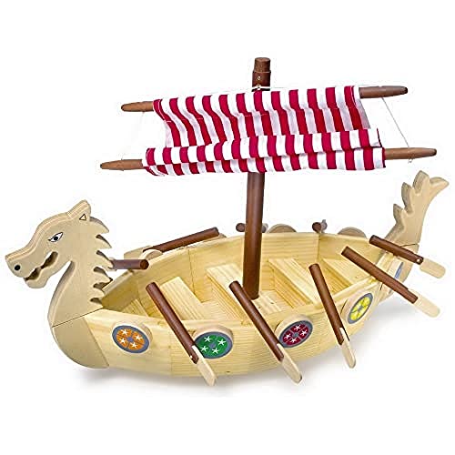 small foot 7625 Wikingerschiff aus Holz mit 9 steckbaren Rudern, 10 Schilden und beweglichem Stoffsegel small foot 7625 Wikingerschiff aus Holz mit 9 steckbaren Rudern, 10 Schilden und beweglichem Stoffsegel von Small Foot