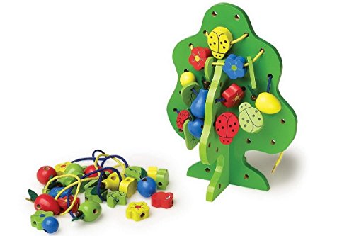 small foot 8168 Fädelbaum und Figuren aus bunt lackiertem Holz, inkl. farbiger Bändchen zum dranfädeln small foot 8168 Fädelbaum und Figuren aus bunt lackiertem Holz, inkl. farbiger Bändchen zum dranfädeln von Small Foot