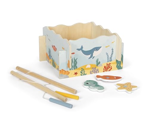small foot Angelspiel aus Holz, mit 2 magnetischen Angeln, Motorikspielzeug für Kinder ab 2 Jahren, 12627 small foot Angelspiel aus Holz, mit 2 magnetischen Angeln, Motorikspielzeug für Kinder ab 2 Jahren, 12627 von Small Foot