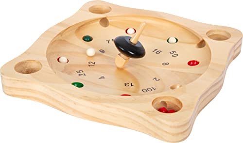 small foot Bauernroulette aus Holz Natur, Spielspaß für die ganze Familie, ab 5 Jahren, 1563 von Small Foot