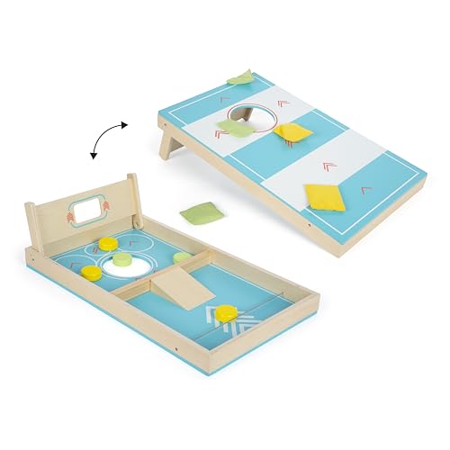 Small Foot Cornhole und Sling Puck Spiel „Active“ aus Holz, 2-in1-Wurfspiel, Familienspiel für Kinder ab 5 Jahren, 12481, Blau, Weiß Small Foot Cornhole und Sling Puck Spiel „Active“ aus Holz, 2-in1-Wurfspiel, Familienspiel für Kinder ab 5 Jahren, 12481, Blau, Weiß von Small Foot