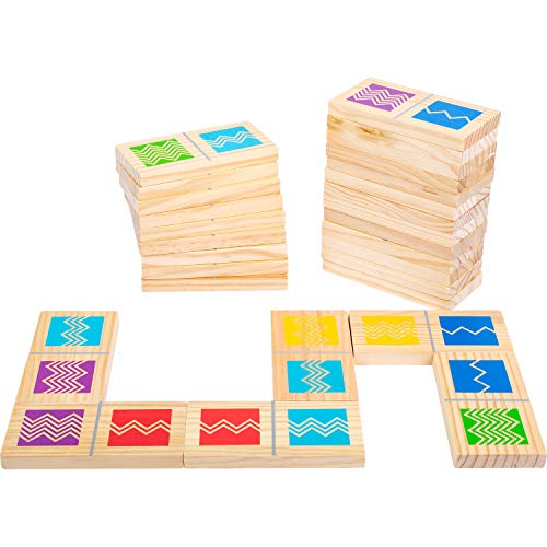 small foot Domino XXL Active aus FSC 100%-zertifiziertem Holz, Outdoor-Spiel für Erwachsene und Kinder ab 3, 12032 von Small Foot