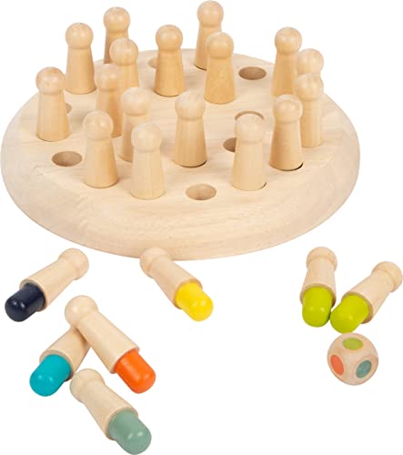 small foot Farben-Memo aus Holz, Gesellschaftsspiel für zwei bis vier Spieler, ab 4 Jahren, Art. 11962 von Small Foot