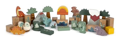 small foot Holzbausteine „Dino“, Bausteine-Set aus FSC 100%-zertifiziertem Holz, für Kinder ab 1 Jahr, 50 Teile, 12621 small foot Holzbausteine „Dino“, Bausteine-Set aus FSC 100%-zertifiziertem Holz, für Kinder ab 1 Jahr, 50 Teile, 12621 von Small Foot