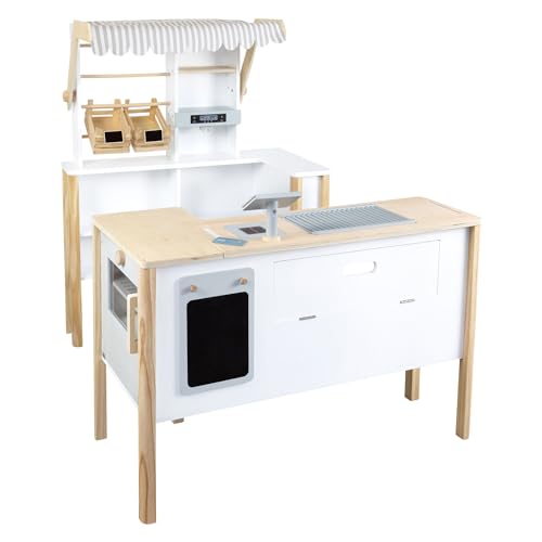 Small Foot Kaufladen und Kinderküche 'fresh' aus Holz, ab 3 Jahren, mit Zubehör, 11436, Weiß Small Foot Kaufladen und Kinderküche 'fresh' aus Holz, ab 3 Jahren, mit Zubehör, 11436, Weiß von Small Foot