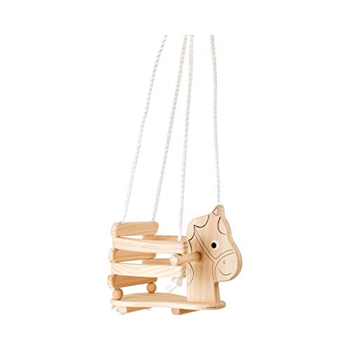 small foot Kinderschaukel Pferd aus Holz, mit Umrandung und Griffen für eigenständiges Sitzen, ab 18 Monaten, 4774, Natur small foot Kinderschaukel Pferd aus Holz, mit Umrandung und Griffen für eigenständiges Sitzen, ab 18 Monaten, 4774, Natur von Small Foot