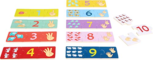 small foot Lernpuzzle aus Holz, Zahlenpuzzle, zuordnen von Zahlen zu den bunten Motiven, ab 3 Jahren, 10679 small foot Lernpuzzle aus Holz, Zahlenpuzzle, zuordnen von Zahlen zu den bunten Motiven, ab 3 Jahren, 10679 von Small Foot