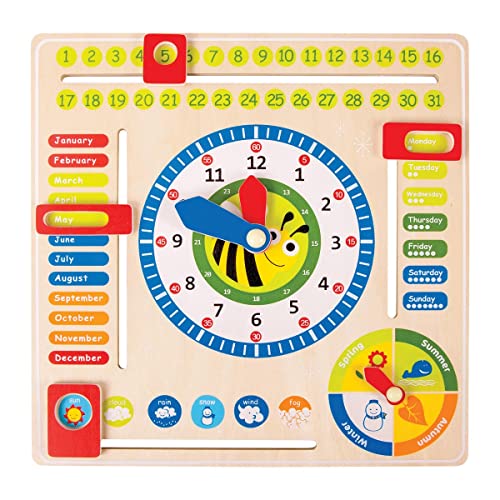 small foot Lerntafel Datum, Uhr-& Jahreszeiten in Englisch aus Holz, mit Zeigern und Kästchen, ab 3 Jahren, 4768 small foot Lerntafel Datum, Uhr-& Jahreszeiten in Englisch aus Holz, mit Zeigern und Kästchen, ab 3 Jahren, 4768 von Small Foot
