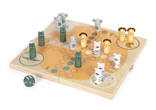 small foot Ludo „Safari“ aus Holz, Reisespiel für 4 Spieler, Gesellschaftsspiel für Kinder ab 3 Jahren, 12642 small foot Ludo „Safari“ aus Holz, Reisespiel für 4 Spieler, Gesellschaftsspiel für Kinder ab 3 Jahren, 12642 von Small Foot