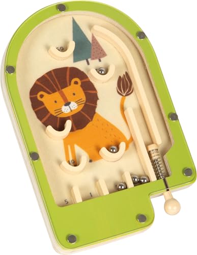 small foot Mini Flipper Spiel Löwe aus Holz, Pinball-Spiel, Geschicklichkeitsspiel, für Kinder ab 3 Jahren, 12607 small foot Mini Flipper Spiel Löwe aus Holz, Pinball-Spiel, Geschicklichkeitsspiel, für Kinder ab 3 Jahren, 12607 von Small Foot