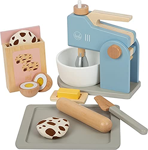 small foot Mixer-Set "tasty" aus Holz, Rollenspielzeug für Kinder, Zubehör für Spielküchen, ab 3 Jahren, 12248 von Small Foot