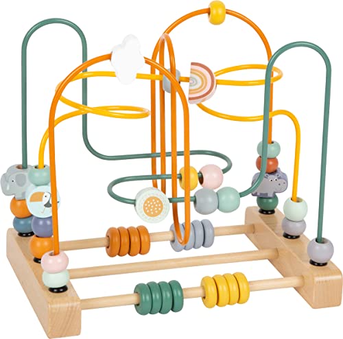 small foot Motorikschleife "Safari" aus Holz, Motorikspielzeug für Kinder, mit 3 Metallschleifen, ab 12 Monaten, 11956 small foot Motorikschleife "Safari" aus Holz, Motorikspielzeug für Kinder, mit 3 Metallschleifen, ab 12 Monaten, 11956 von Small Foot