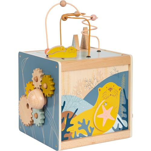 small foot Motorikwürfel "Seaside" aus Holz, vielfältiges Motorikspielzeug für Kleinkinder, ab 12 Monaten, 12393 small foot Motorikwürfel "Seaside" aus Holz, vielfältiges Motorikspielzeug für Kleinkinder, ab 12 Monaten, 12393 von Small Foot