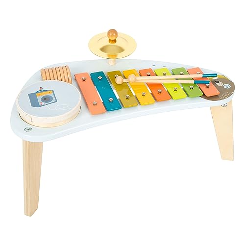 small foot Musiktisch "Groovy Beats" aus Holz, mit Becken, Xylophon, Ratsche und Trommel, ab 3 Jahren, 12255 small foot Musiktisch "Groovy Beats" aus Holz, mit Becken, Xylophon, Ratsche und Trommel, ab 3 Jahren, 12255 von Small Foot