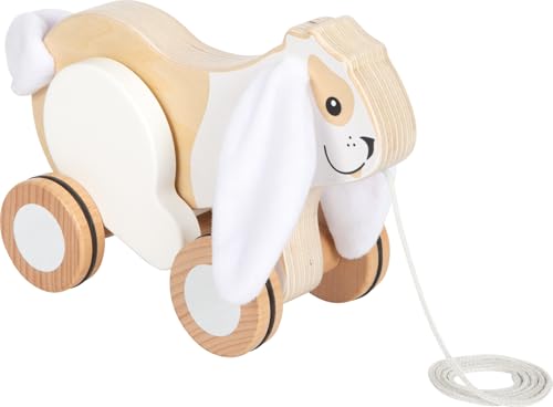 small foot Nachziehtier Hase mit Knisterohren aus Holz, Nachziehspielzeug mit gummierten Rädern, fördert Motorik und Laufenlernen, für Kinder ab 1 Jahr, 12551 small foot Nachziehtier Hase mit Knisterohren aus Holz, Nachziehspielzeug mit gummierten Rädern, fördert Motorik und Laufenlernen, für Kinder ab 1 Jahr, 12551 von Small Foot