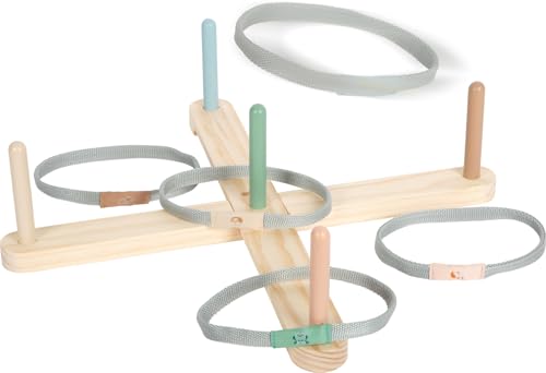 small foot Ringwurfspiel „Garden Buddies“ aus Holz, Spielset mit niedlichen Tiermotiven, 5 Zielstäbe und Wurfringe, für Kinder ab 3 Jahren, 12647 small foot Ringwurfspiel „Garden Buddies“ aus Holz, Spielset mit niedlichen Tiermotiven, 5 Zielstäbe und Wurfringe, für Kinder ab 3 Jahren, 12647 von Small Foot