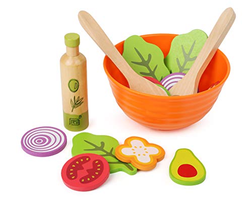 small foot Salat Set aus Holz, Kinderküchenzubehör, inkl. Schüssel, Salatbesteck und Dressing, ab 24 Monaten, 11476 small foot Salat Set aus Holz, Kinderküchenzubehör, inkl. Schüssel, Salatbesteck und Dressing, ab 24 Monaten, 11476 von Small Foot