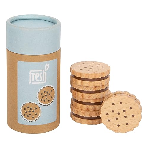 small foot Sandwich-Kekse "fresh" aus Holz, Zubehör für Kaufladen und Kinderküche, Rollenspielzeug ab 3 Jahren, 12352 von Small Foot