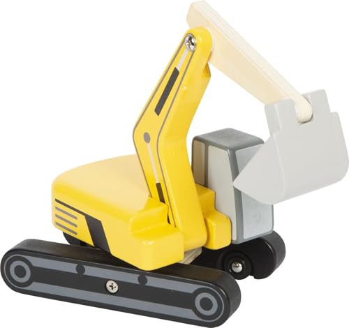 small foot Schaufelbagger mit Kabine aus Holz, Spielfahrzeug mit 360°-drehbarem Arm und realistischer Kettenoptik, ab 2 Jahren, 12637 small foot Schaufelbagger mit Kabine aus Holz, Spielfahrzeug mit 360°-drehbarem Arm und realistischer Kettenoptik, ab 2 Jahren, 12637 von Small Foot