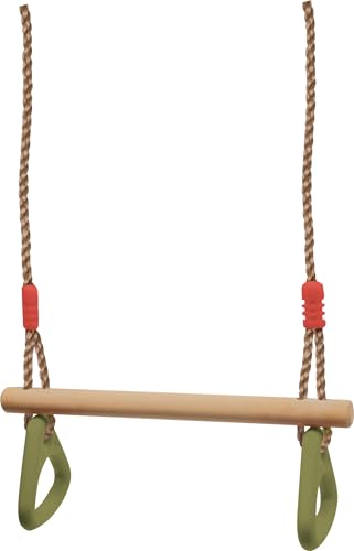 small foot Schaukel mit Turnringen 2 in 1, Kinderschaukel aus Holz, mit Metallringen zum Aufhängen, ab 3 Jahre, 6120 Typ, Rot, 45 x 14 x 180 cm small foot Schaukel mit Turnringen 2 in 1, Kinderschaukel aus Holz, mit Metallringen zum Aufhängen, ab 3 Jahre, 6120 Typ, Rot, 45 x 14 x 180 cm von Small Foot