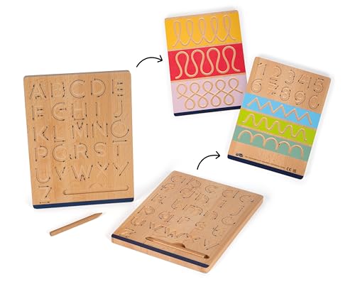 small foot Schreibtafel-Set „Educate“ aus Holz, Schreiben Lernen mit Schwungübungen, für Kinder ab 5 Jahren, 12560 small foot Schreibtafel-Set „Educate“ aus Holz, Schreiben Lernen mit Schwungübungen, für Kinder ab 5 Jahren, 12560 von Small Foot