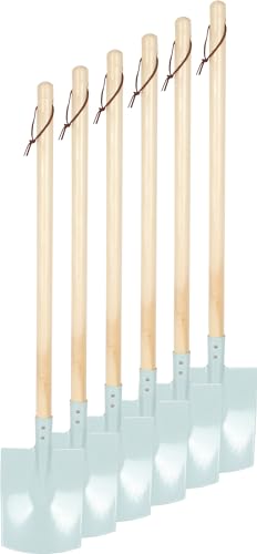 Small Foot Spaten, 6er-Set, hellblau aus Holz und Metall, kindgerechtes Gartenwerkzeug für Kinder ab 3 Jahren, 12545 Small Foot Spaten, 6er-Set, hellblau aus Holz und Metall, kindgerechtes Gartenwerkzeug für Kinder ab 3 Jahren, 12545 von Small Foot