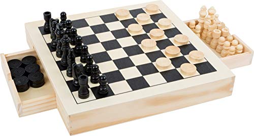 small foot Spiele-Set Schach, Dame & Mühle aus Holz, 3 Spiele-Klassiker im Set, Holzbox zum Mitnehmen, Art.-Nr. 11208 small foot Spiele-Set Schach, Dame & Mühle aus Holz, 3 Spiele-Klassiker im Set, Holzbox zum Mitnehmen, Art.-Nr. 11208 von Small Foot
