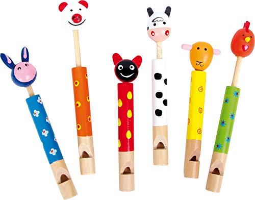 small foot Tierpfeifen aus Holz, 6er Set, Partyartikel, Tröte für Geburtstag, kleines Mitbringsel ab 3 Jahren, 7744 small foot Tierpfeifen aus Holz, 6er Set, Partyartikel, Tröte für Geburtstag, kleines Mitbringsel ab 3 Jahren, 7744 von Small Foot
