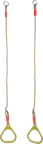small foot Turnringe Himmelsstürmer, mit längenverstellbaren Kunststoffseilen, Indoor und Outdoor, bis max. 100 kg, für Kinder ab 3 Jahren, 12702 von Small Foot
