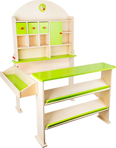 small foot Verkaufsstand "Markttag" aus Holz, mit Fächern und Türen für Waren des Kaufmannsladens, ab 3 Jahren, 10587 small foot Verkaufsstand "Markttag" aus Holz, mit Fächern und Türen für Waren des Kaufmannsladens, ab 3 Jahren, 10587 von Small Foot