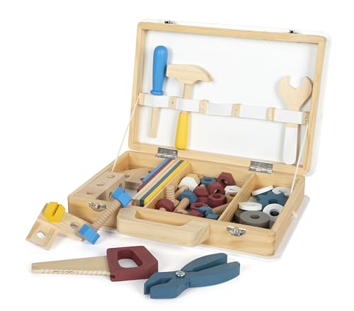 small foot Werkzeugkoffer „Workshop“, mit Werkzeug und Zubehör aus Holz, für Kinder ab 3 Jahren, 12556 small foot Werkzeugkoffer „Workshop“, mit Werkzeug und Zubehör aus Holz, für Kinder ab 3 Jahren, 12556 von Small Foot