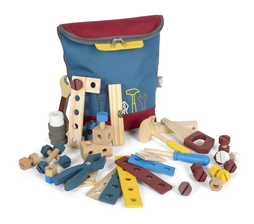 small foot Werkzeugrucksack Konstruktion „Workshop“, Kinder-Rucksack mit 8 Werkzeugen aus Holz, ab 3 Jahren, 12603 small foot Werkzeugrucksack Konstruktion „Workshop“, Kinder-Rucksack mit 8 Werkzeugen aus Holz, ab 3 Jahren, 12603 von Small Foot