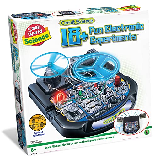 Small World Toys - Circuit Science Kit - Mehr als 18 lustige elektronische Experimente, inklusive Leiterplatte, Drähte und mehr - Learning Resources STEM Sensory Toys - Erstellen Sie lustige von Small World Toys