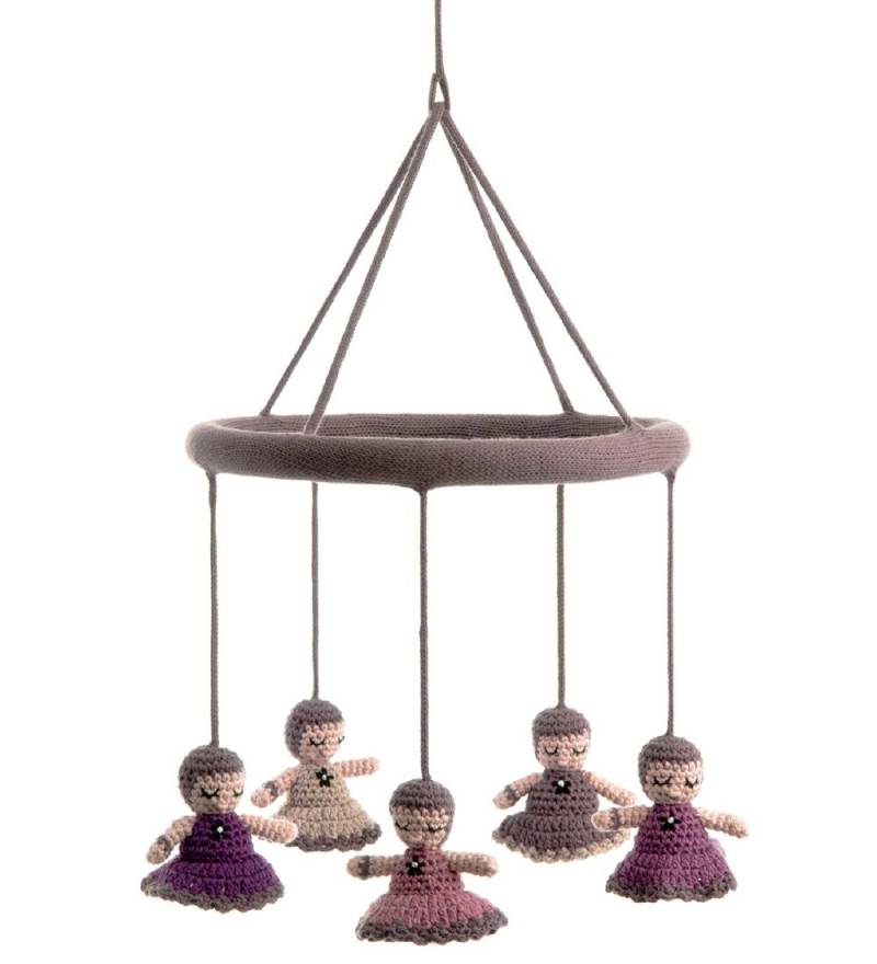 Smallstuff Baby-Mobiles - Puppen - Pink/Mattes Lila - Smallstuff - One Size - Baby-Mobile Smallstuff Baby-Mobiles - Puppen - Pink/Mattes Lila - Smallstuff - One Size - Baby-Mobile von Smallstuff