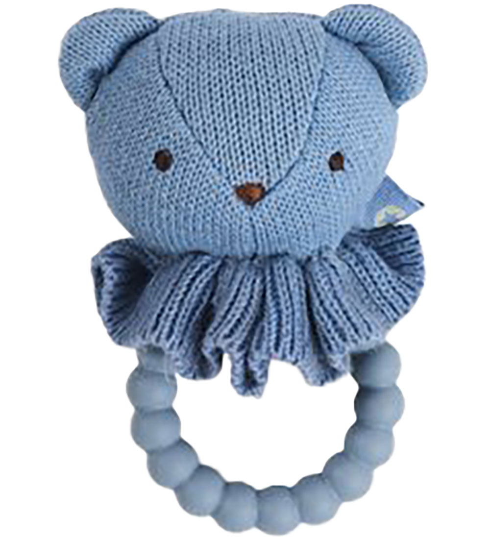 Smallstuff Beißrassel - Bär - Strick - 10 cm - Blue - Smallstuff - One Size - Beißringe Smallstuff Beißrassel - Bär - Strick - 10 cm - Blue - Smallstuff - One Size - Beißringe von Smallstuff