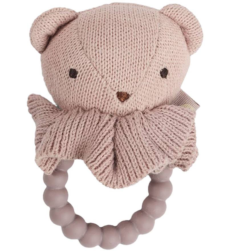 Smallstuff Beißrassel - Bär - Strick - 10 cm - Soft Rose - Smallstuff - One Size - Beißringe Smallstuff Beißrassel - Bär - Strick - 10 cm - Soft Rose - Smallstuff - One Size - Beißringe von Smallstuff