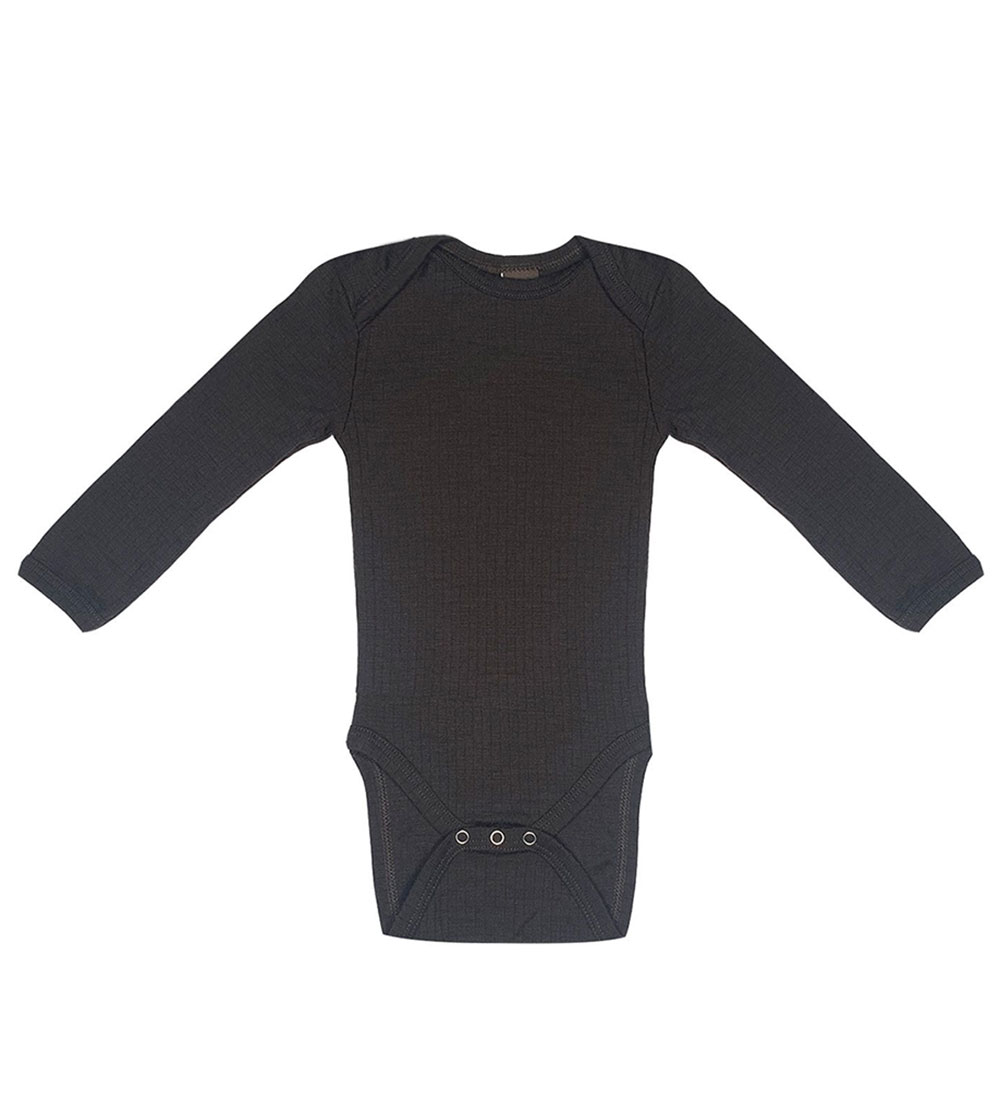 Smallstuff Body l/ä - Wolle - Braun - Smallstuff - 1 Jahr (80) - Body L/Ä von Smallstuff