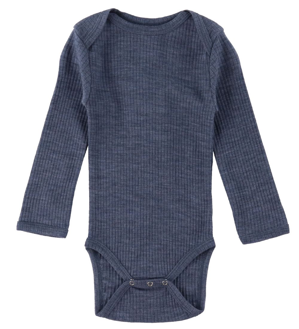 Smallstuff Body l/ä - Wolle - Denim Melange - Smallstuff - 74 - Body L/Ä Smallstuff Body l/ä - Wolle - Denim Melange - Smallstuff - 74 - Body L/Ä von Smallstuff