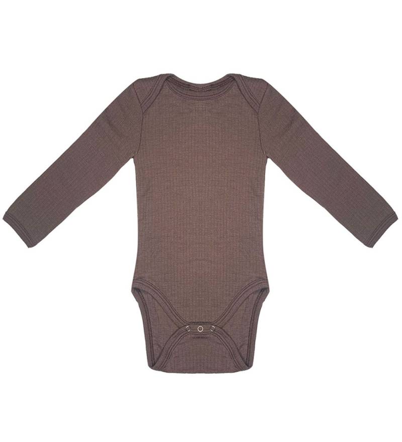 Smallstuff Body l/ä - Wolle - Rose Brown - Smallstuff - 3 Jahre (98) - Body L/Ä von Smallstuff